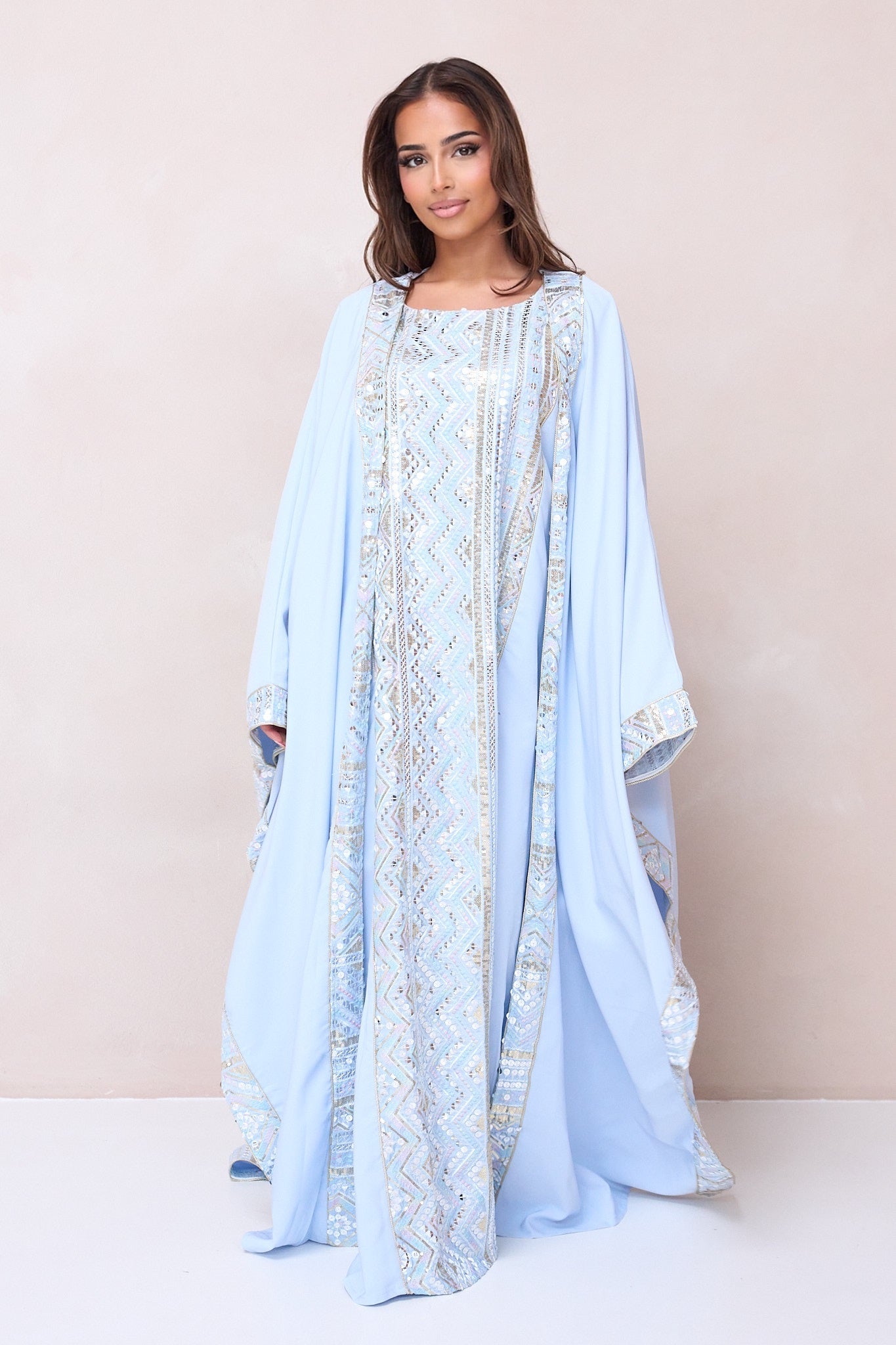 Malikat Abaya Set - Blue