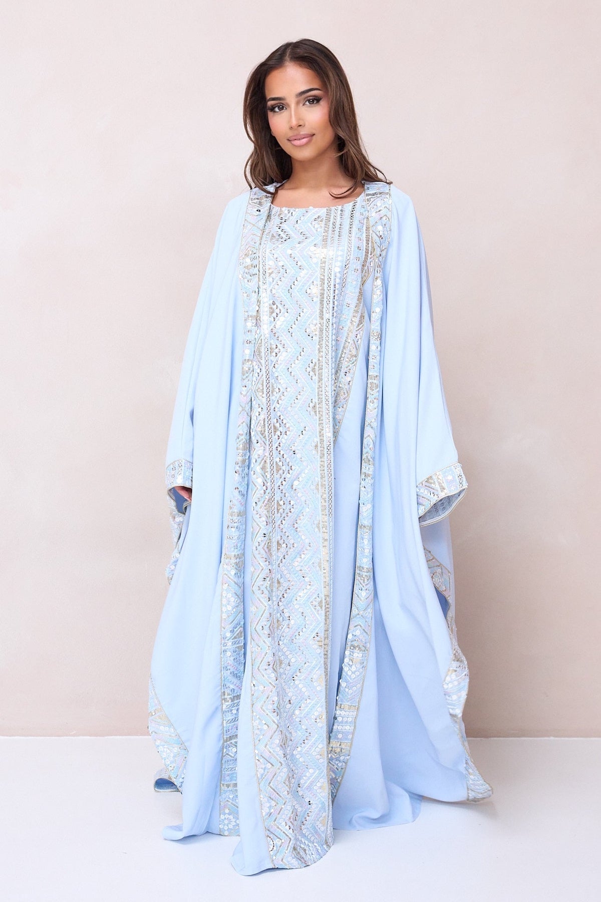 Malikat Abaya Set - Blue