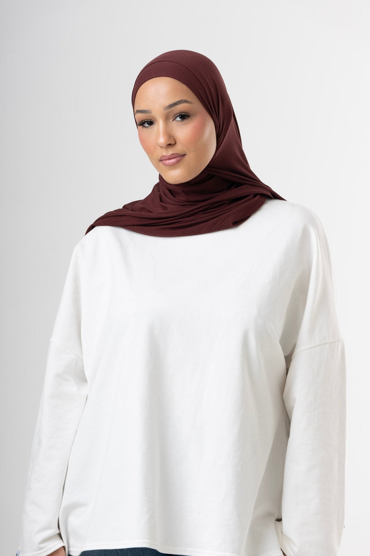 Bamboo Breathable Scarf - Dark Cocoa Brown
