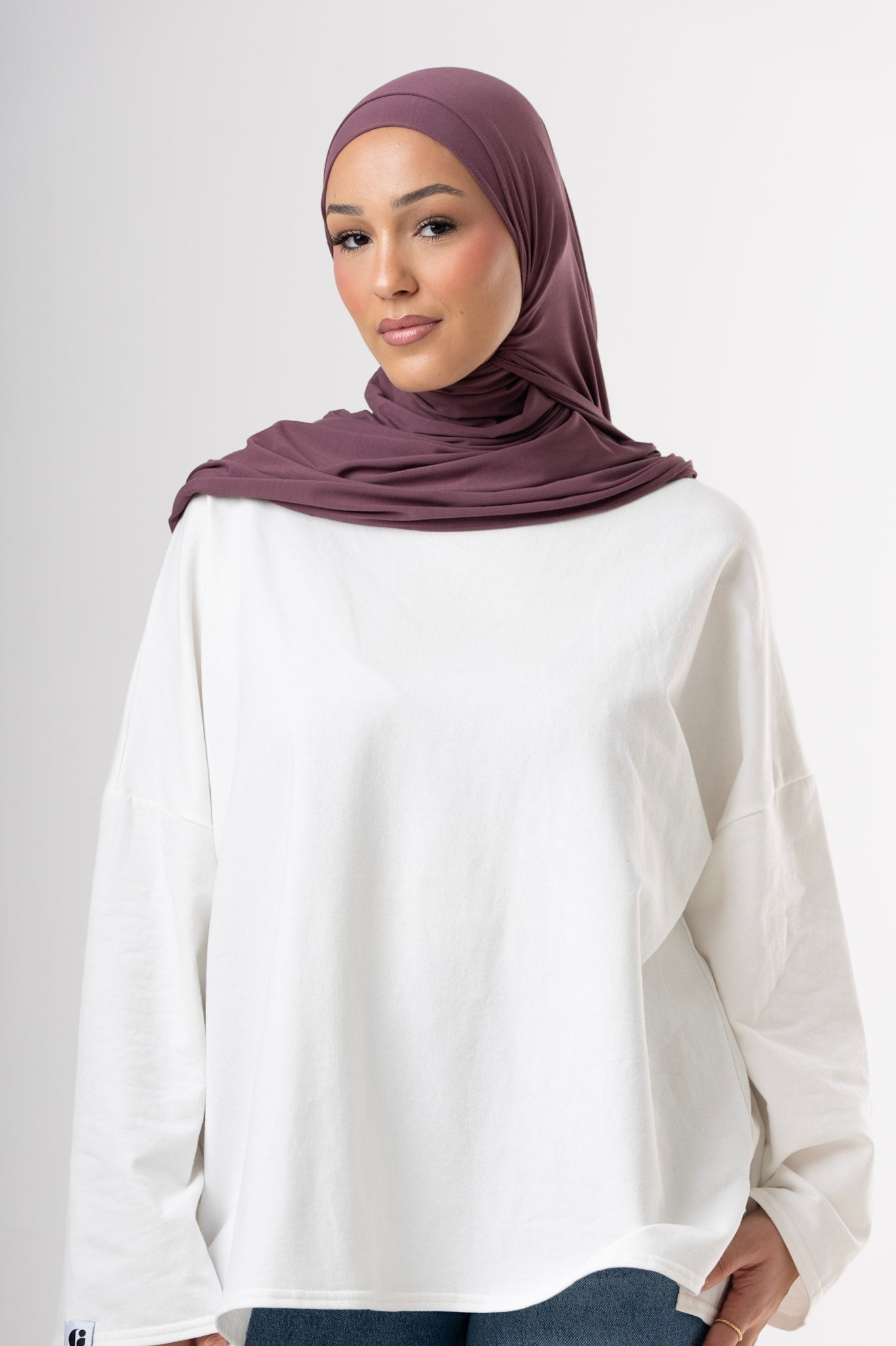Bamboo Breathable Scarf - Mauve Taupe