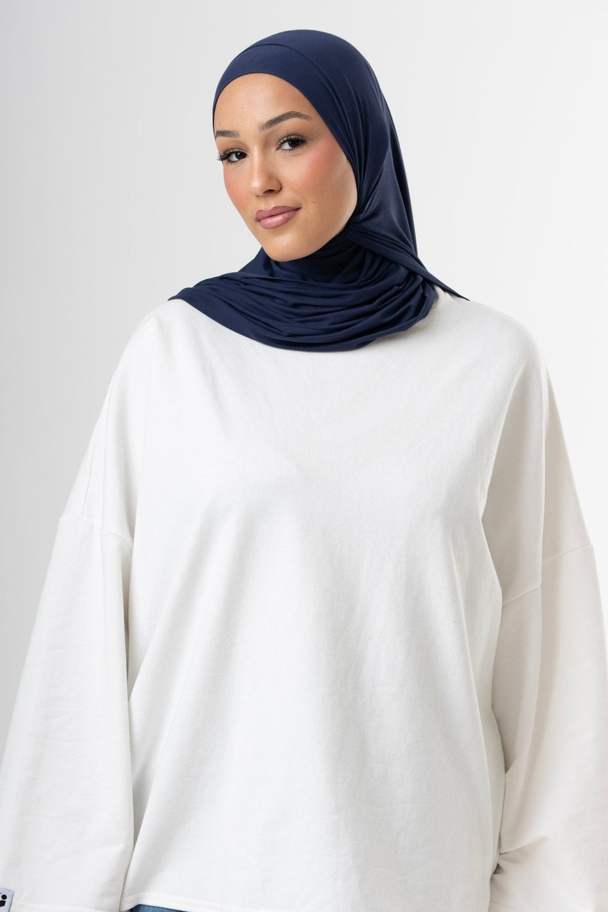 Bamboo Breathable Scarf - Navy