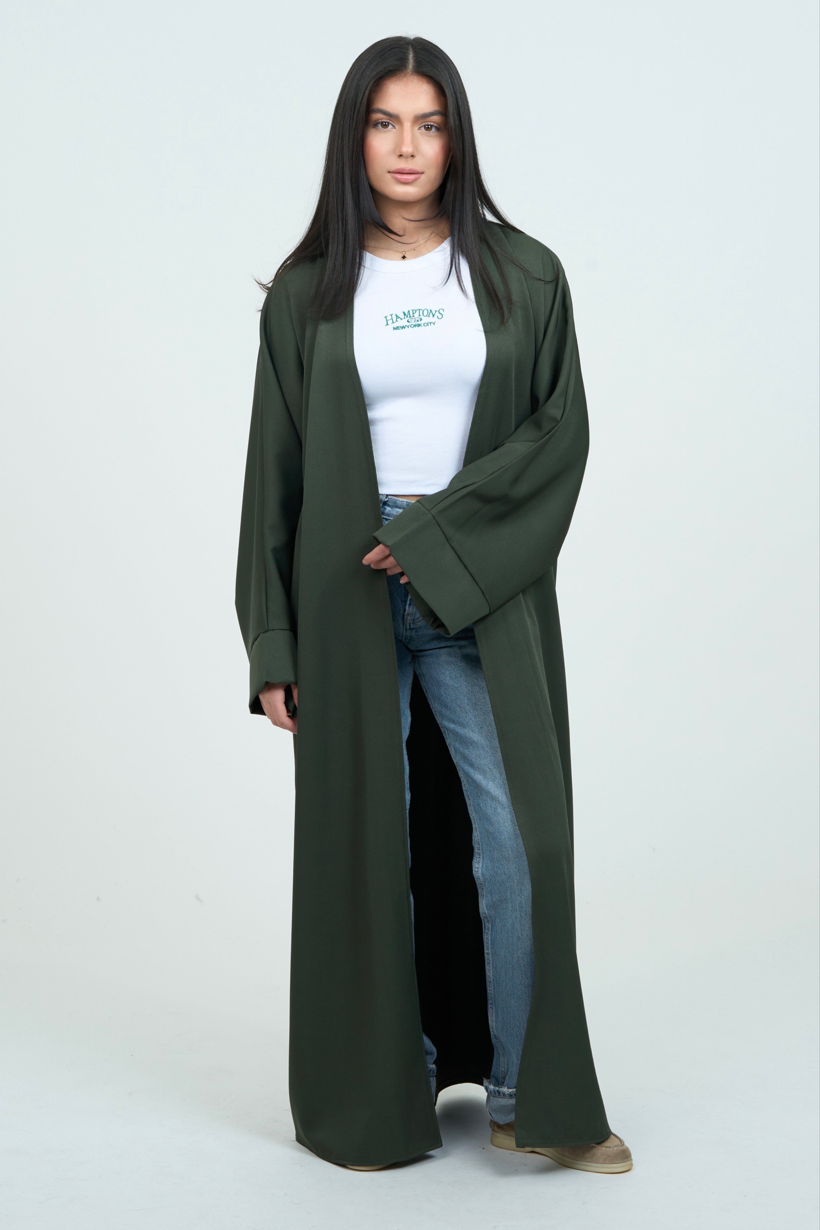 Basic Abaya - Dark Green