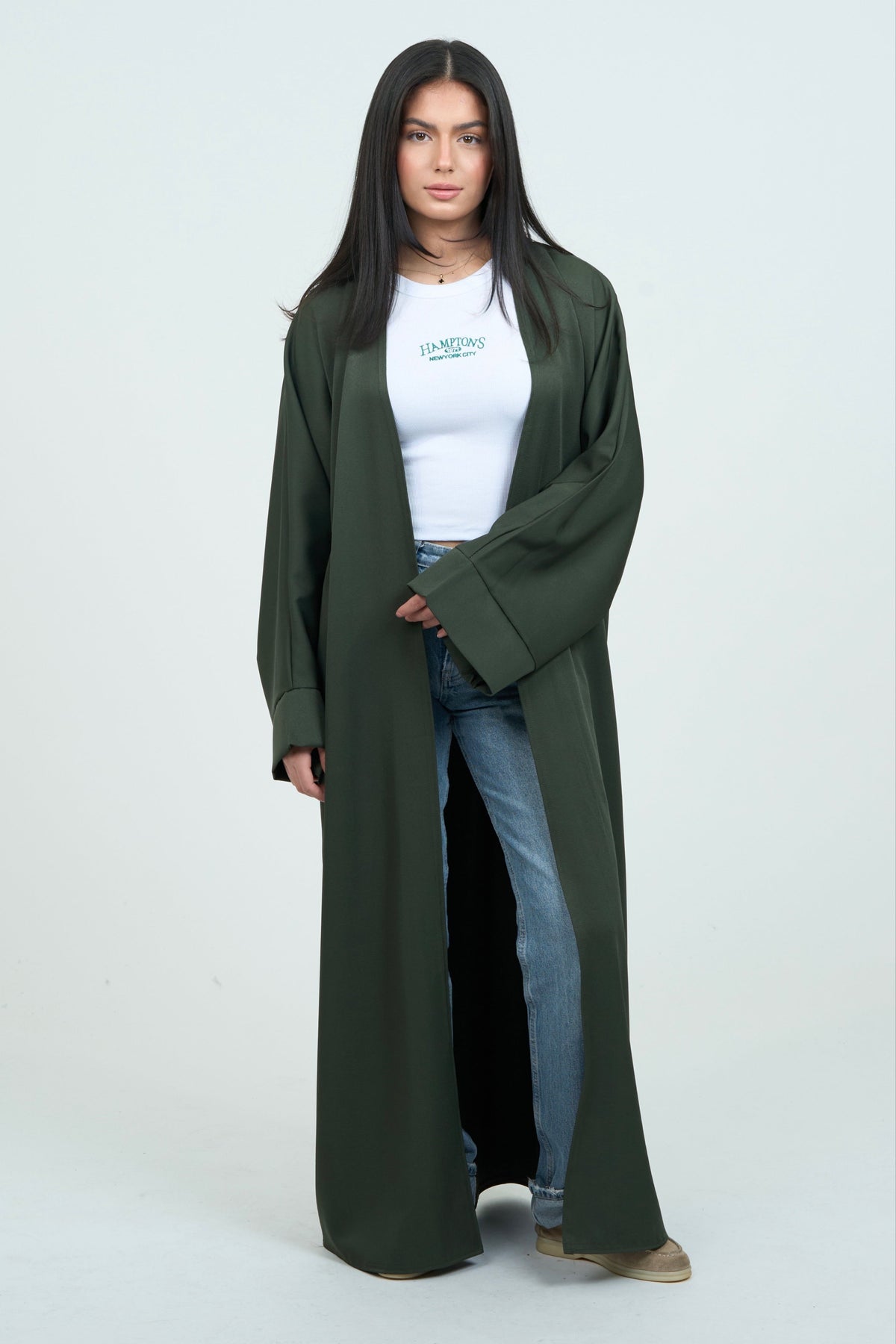 Basic Abaya - Dark Green