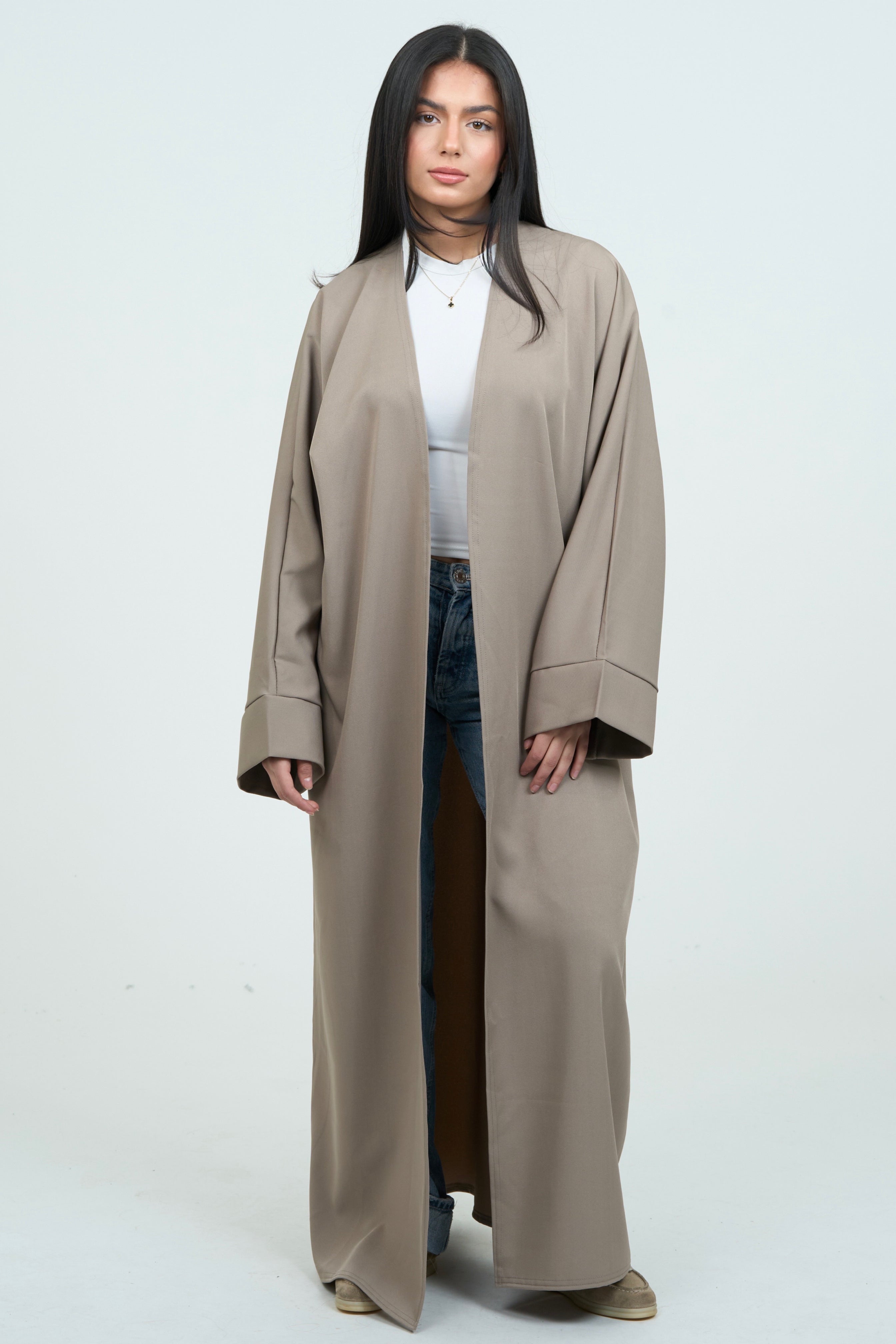 Basic Abaya - Light Taupe
