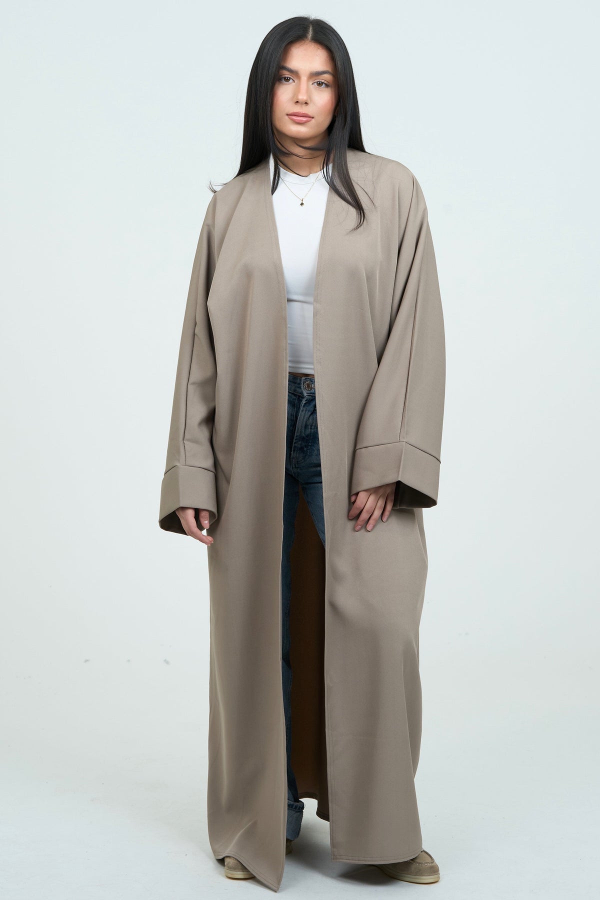 Basic Abaya - Light Taupe