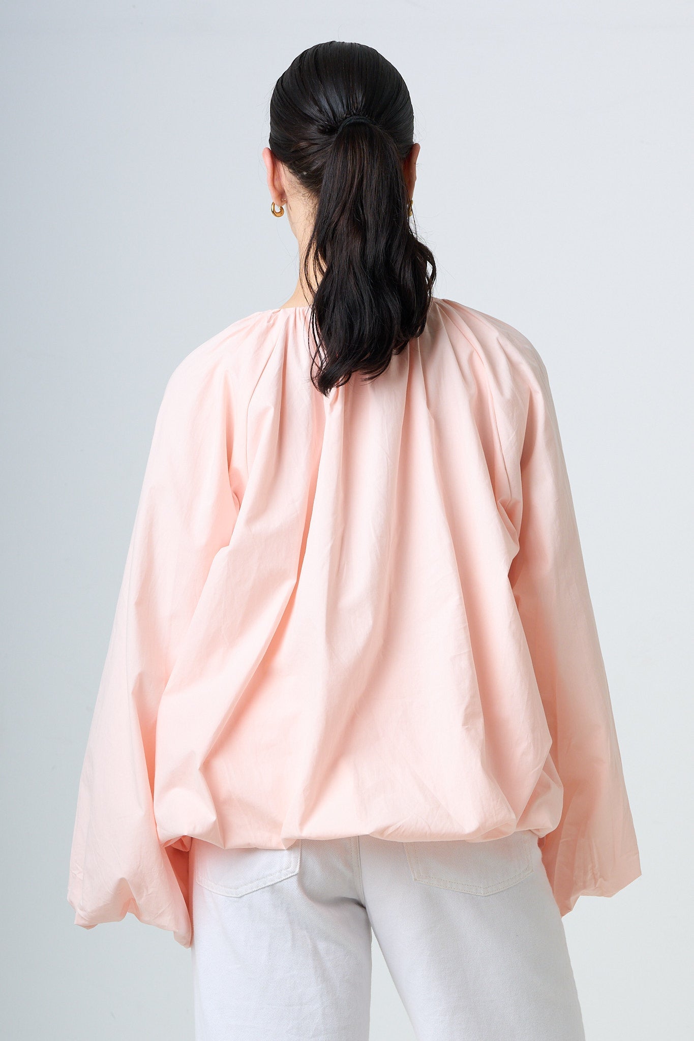 Blouse With Balloonsleeves - Light Pink