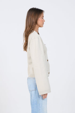 Buttoned Knit Cardigan
