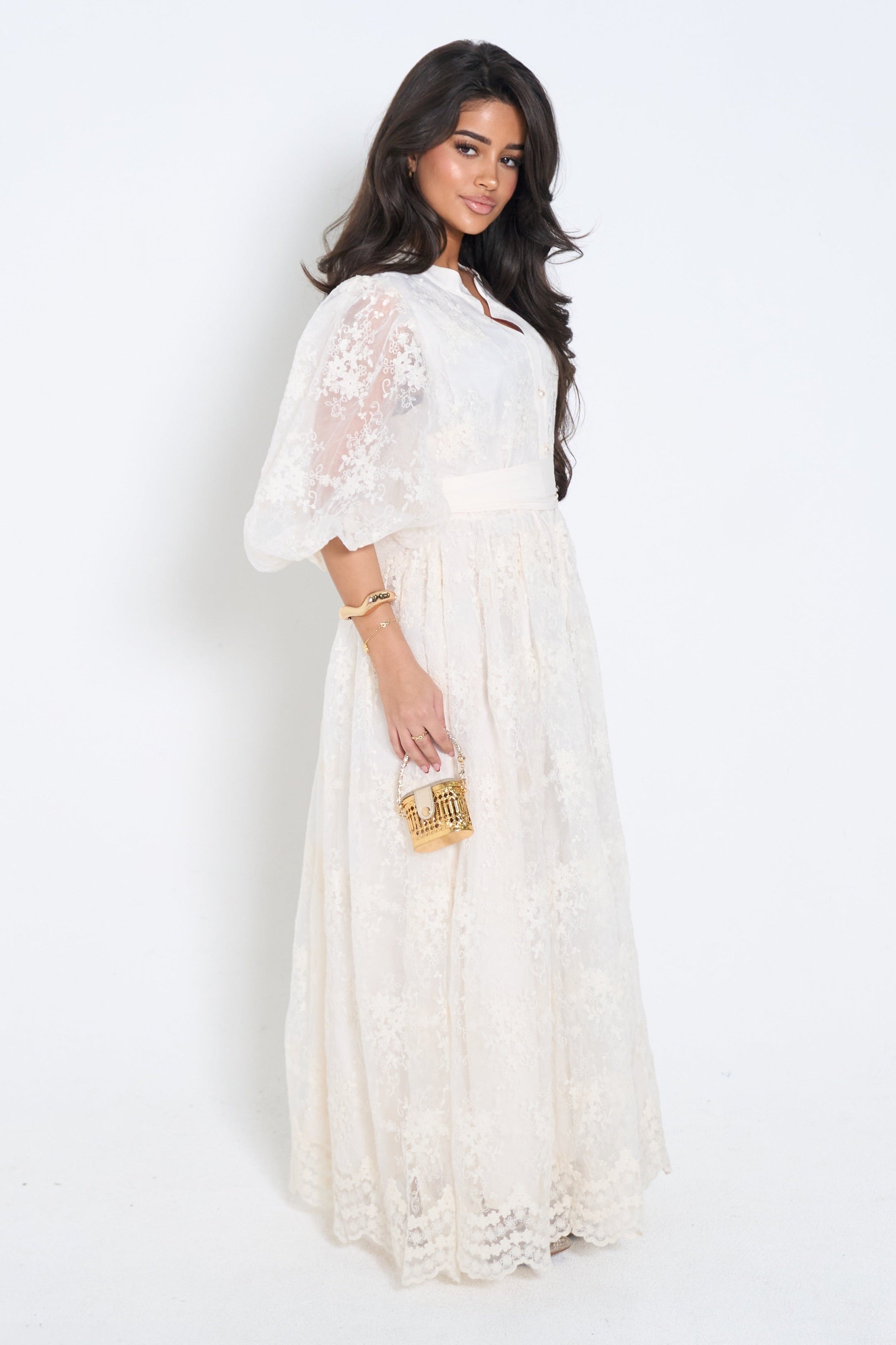Classic Lace Maxi Dress