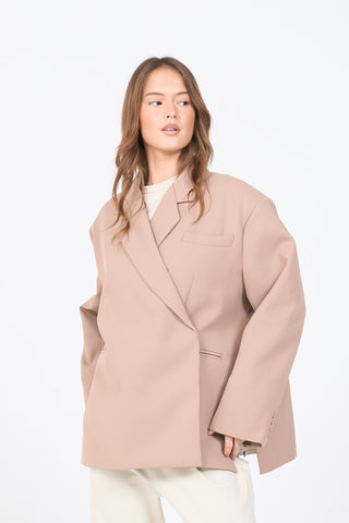 Dad Oversized Blazer - Camel
