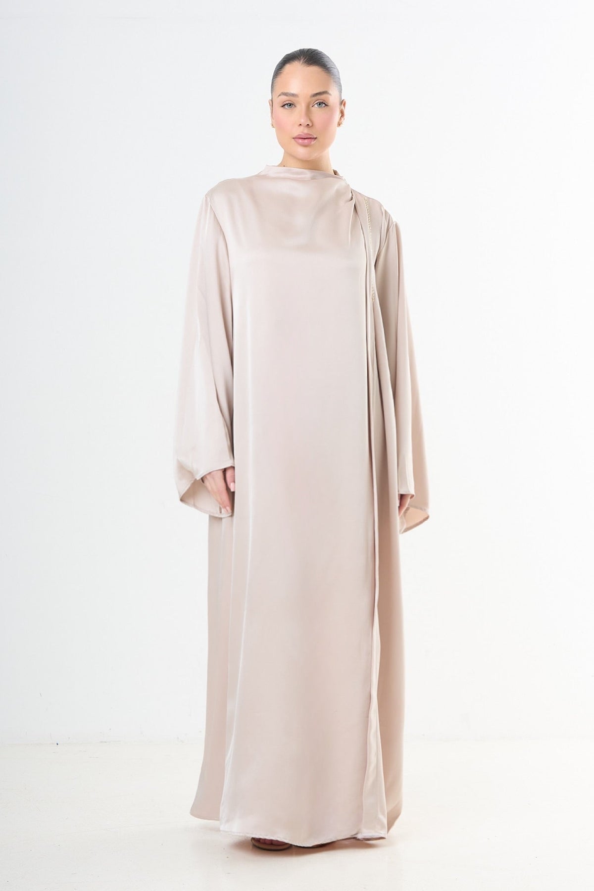 Elegant Dress - Light Beige