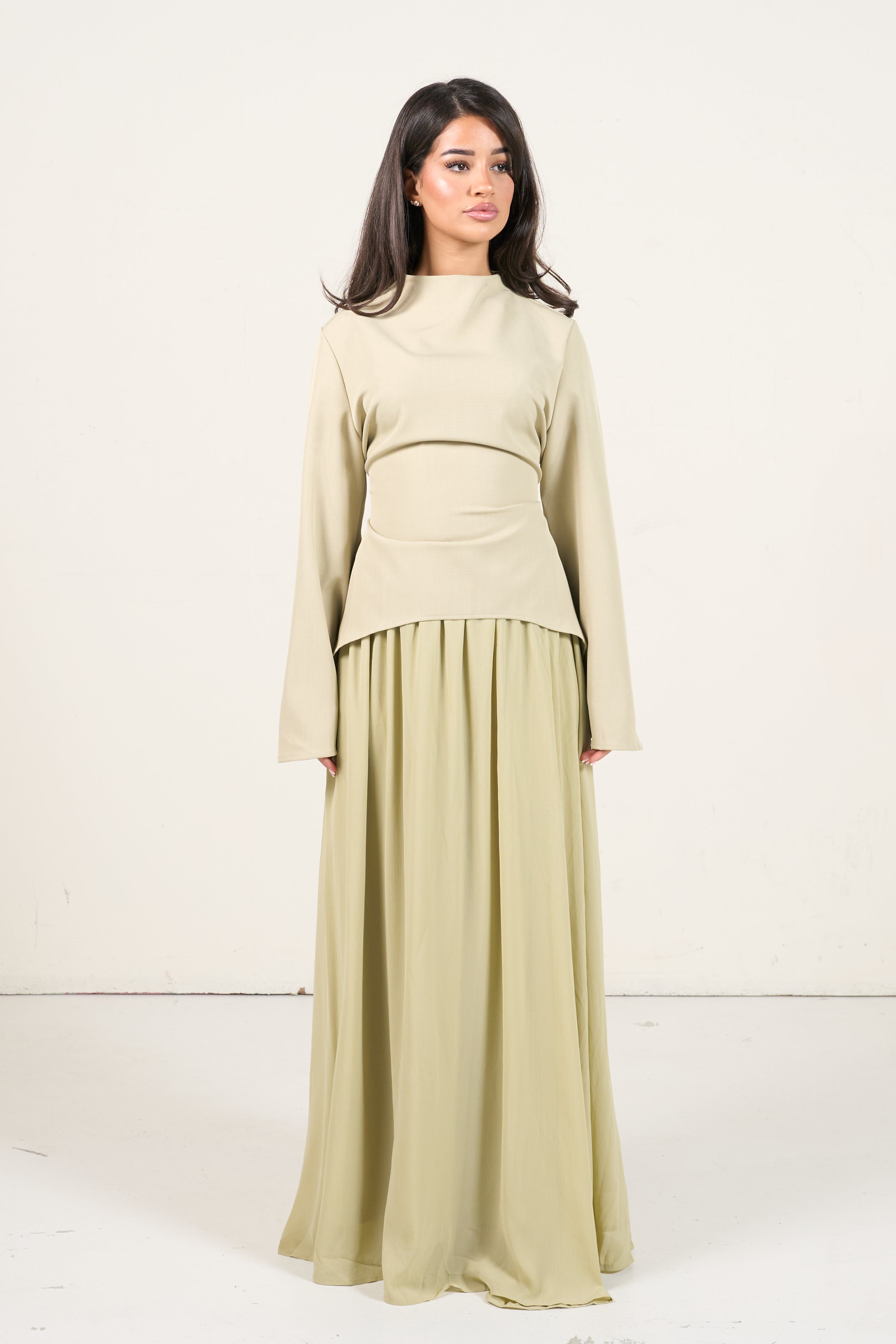 Elegant Two-Piece Set - Light Green