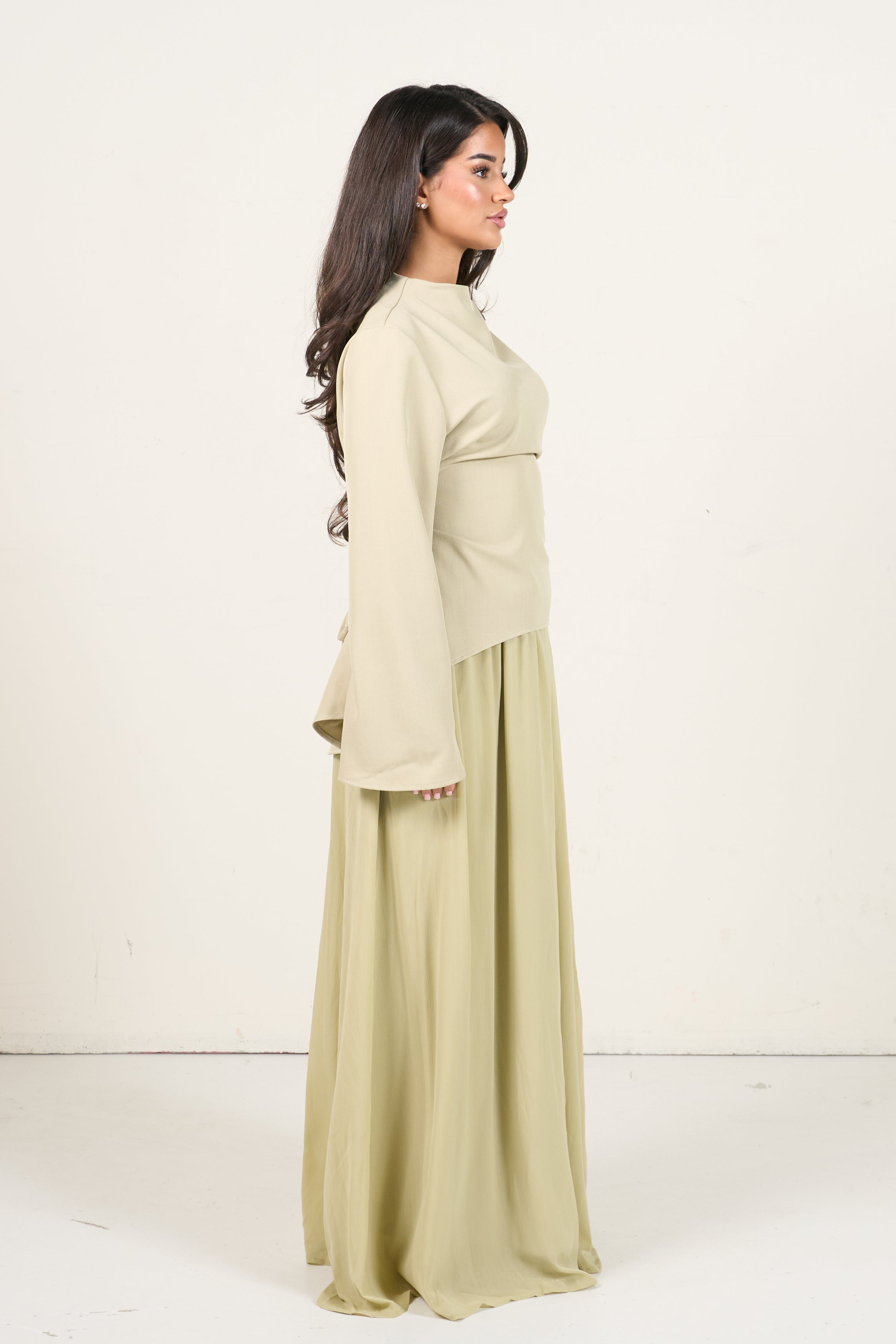 Elegant Two-Piece Set - Light Green