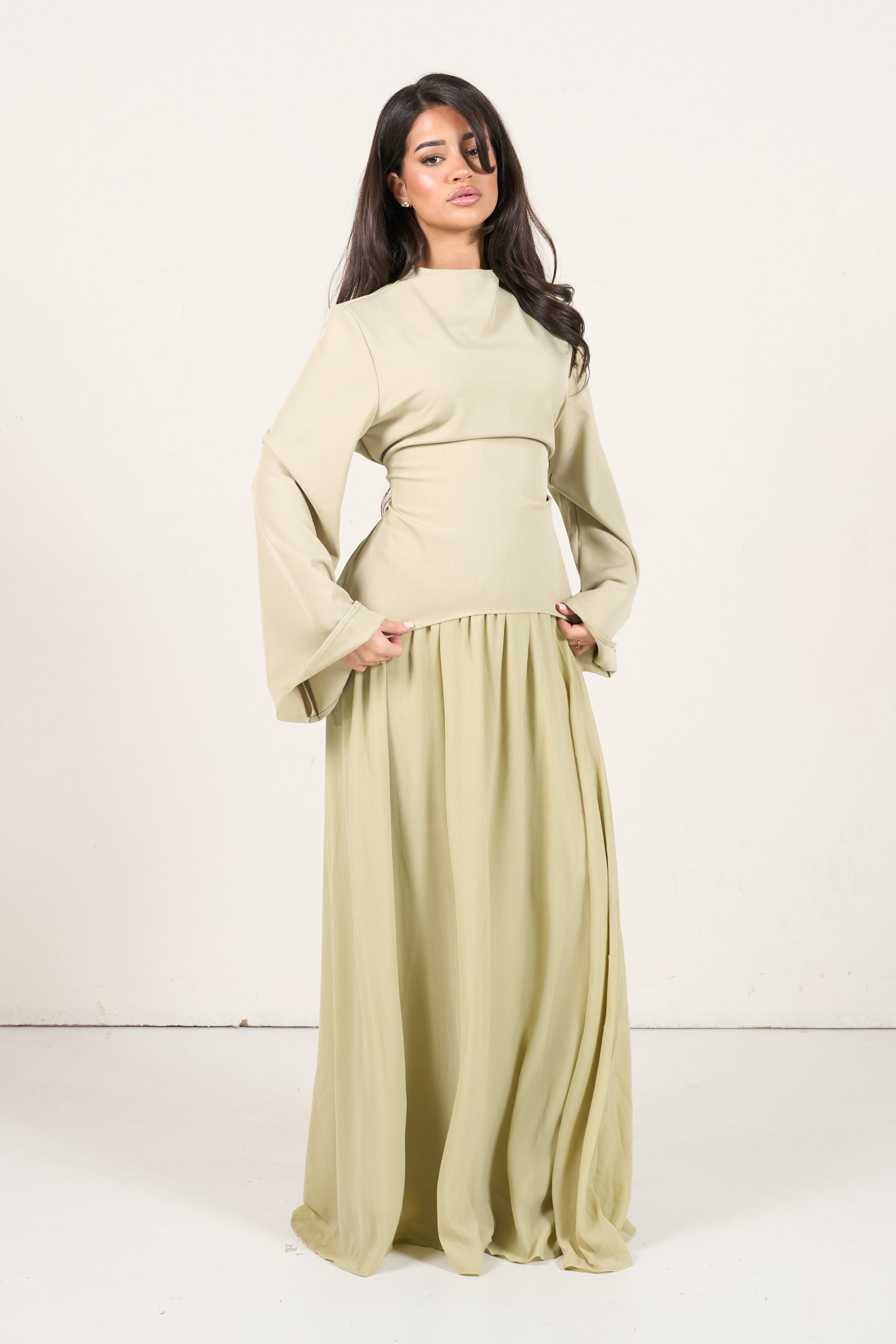 Elegant Two-Piece Set - Light Green