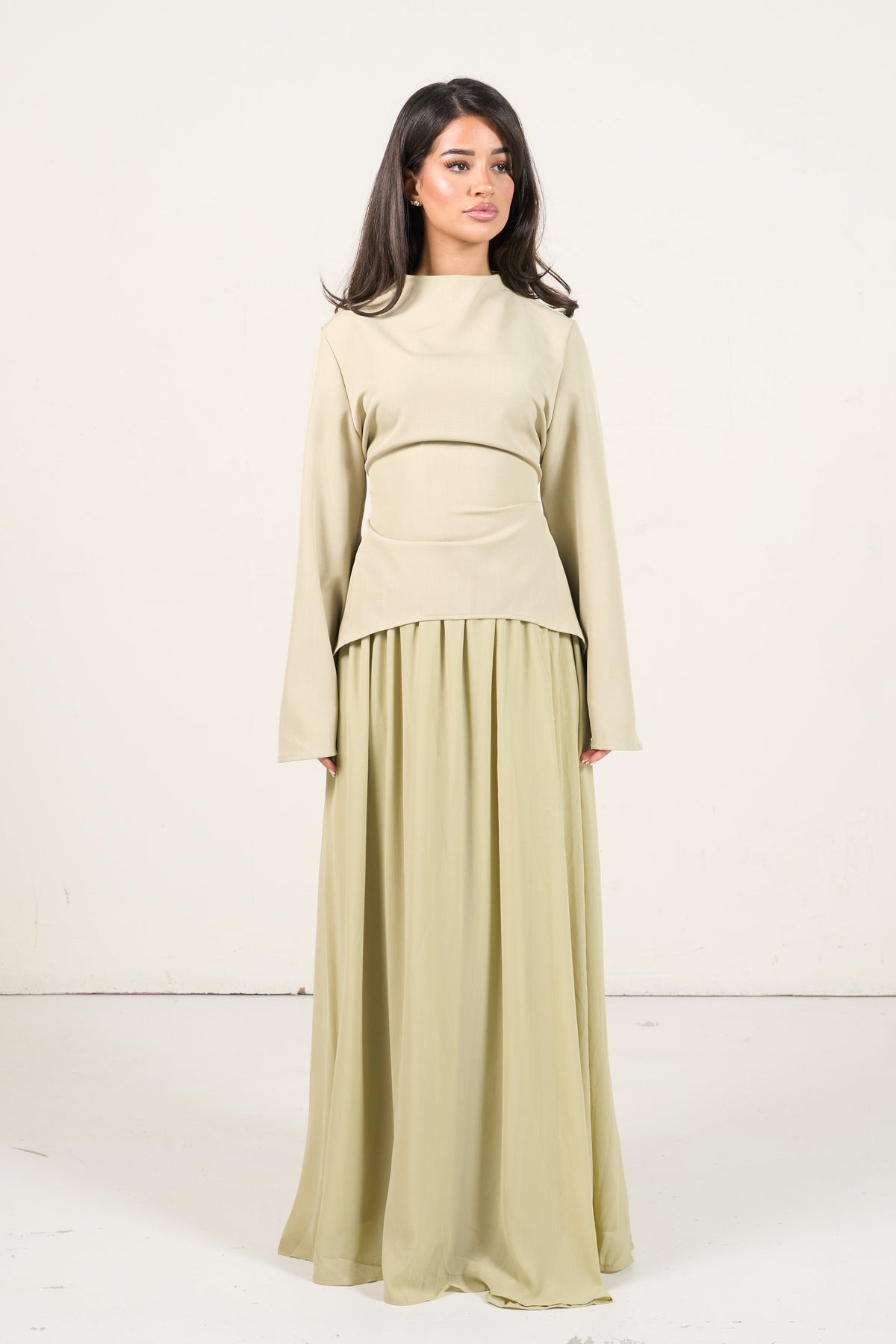 Elegant Two-Piece Set - Light Green
