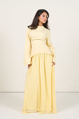 Elegant Two-Piece Set - Yellow