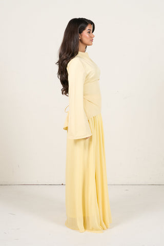 Elegant Two-Piece Set - Yellow