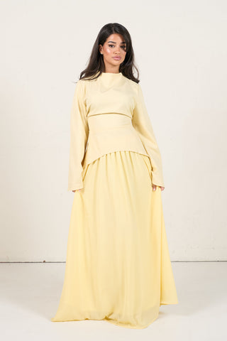 Elegant Two-Piece Set - Yellow