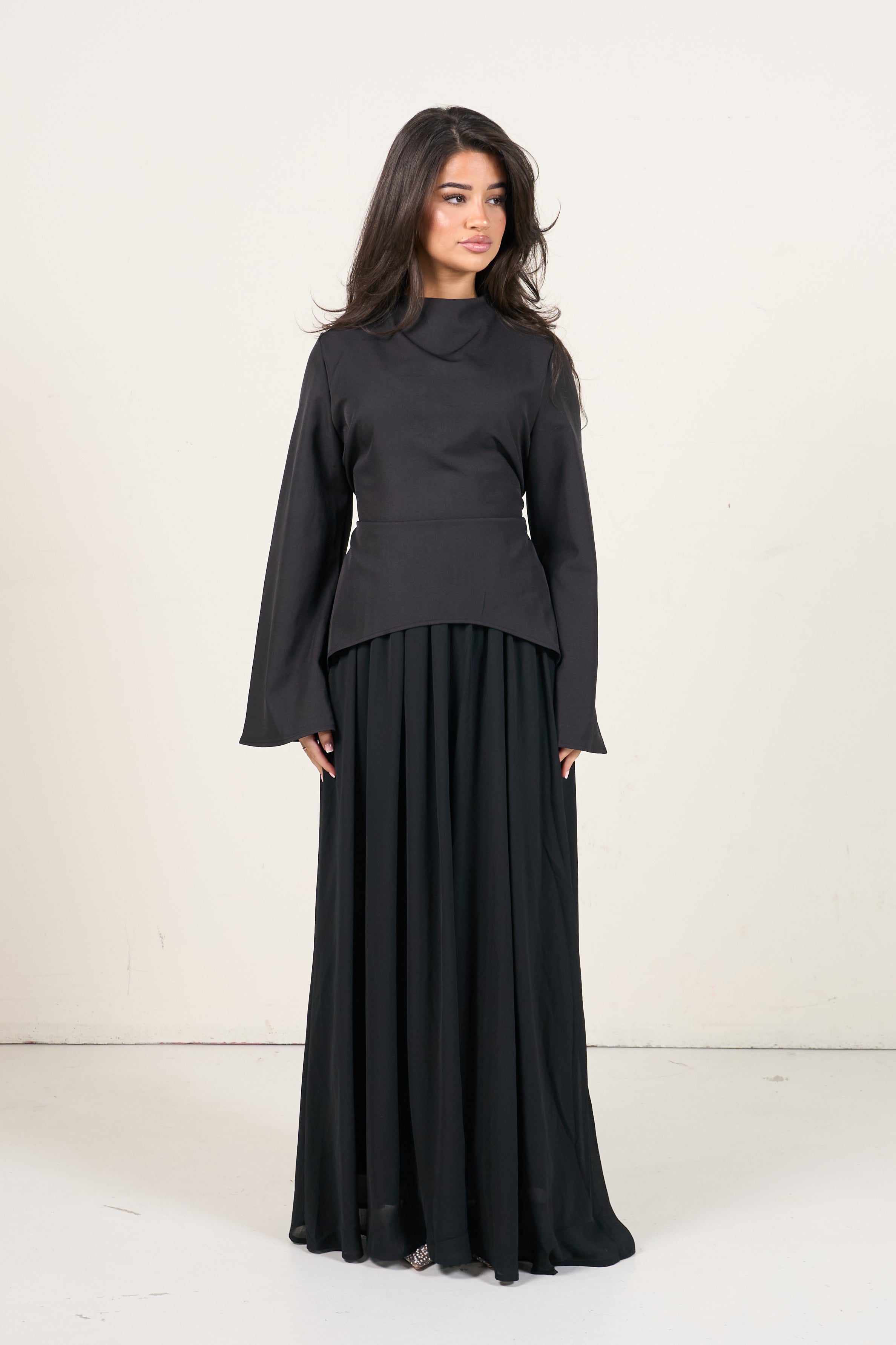 Elegant Two-Piece Set - Black