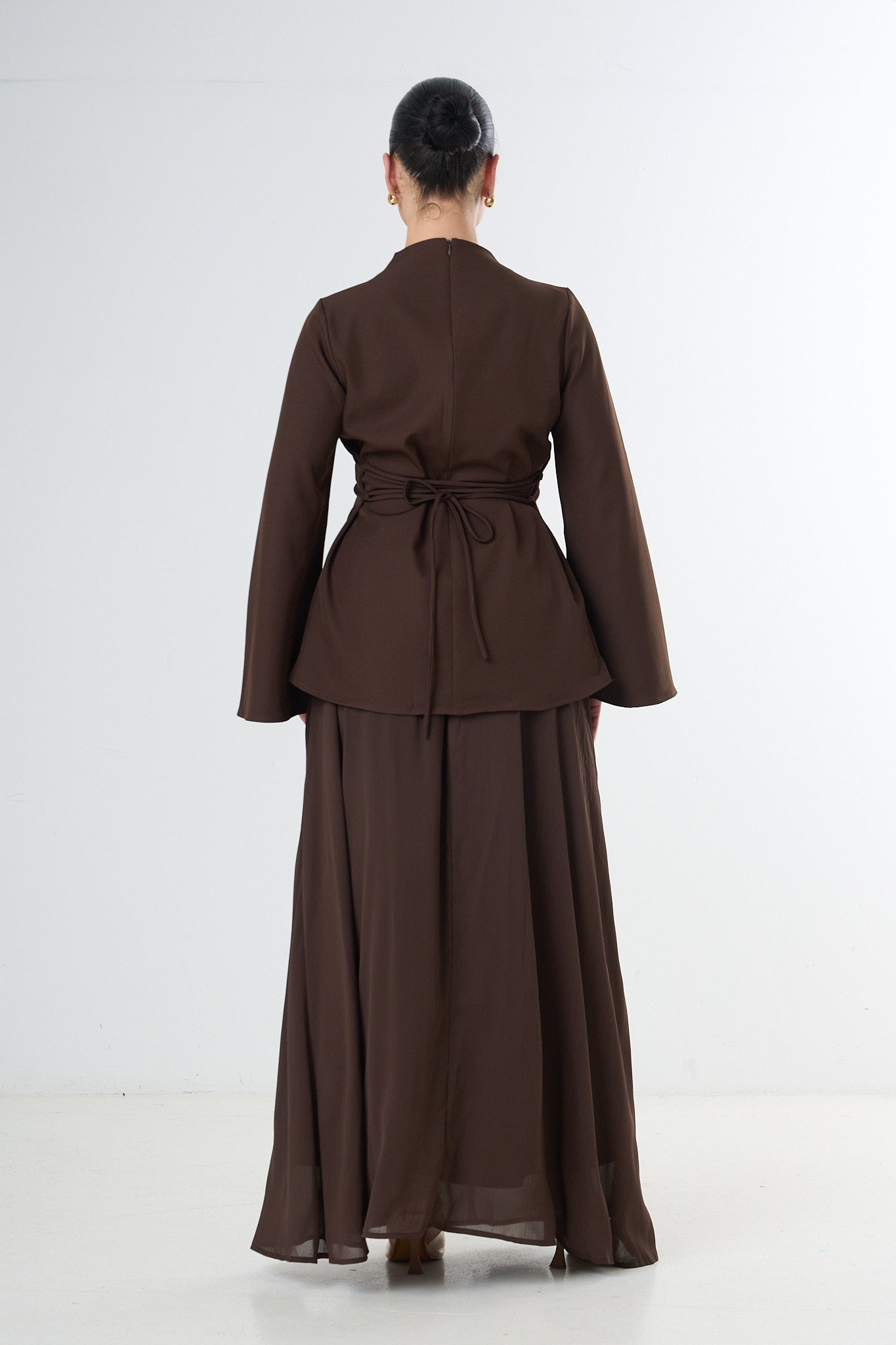 Elegant Two-Piece Set - Brown