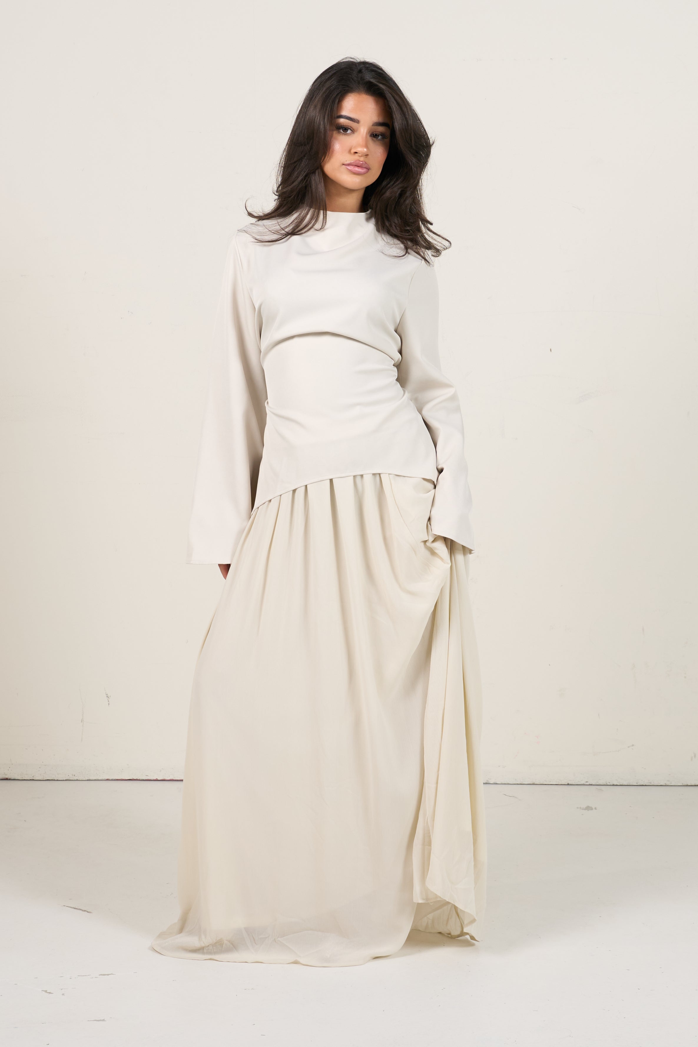 Elegant Two-Piece Set - beige