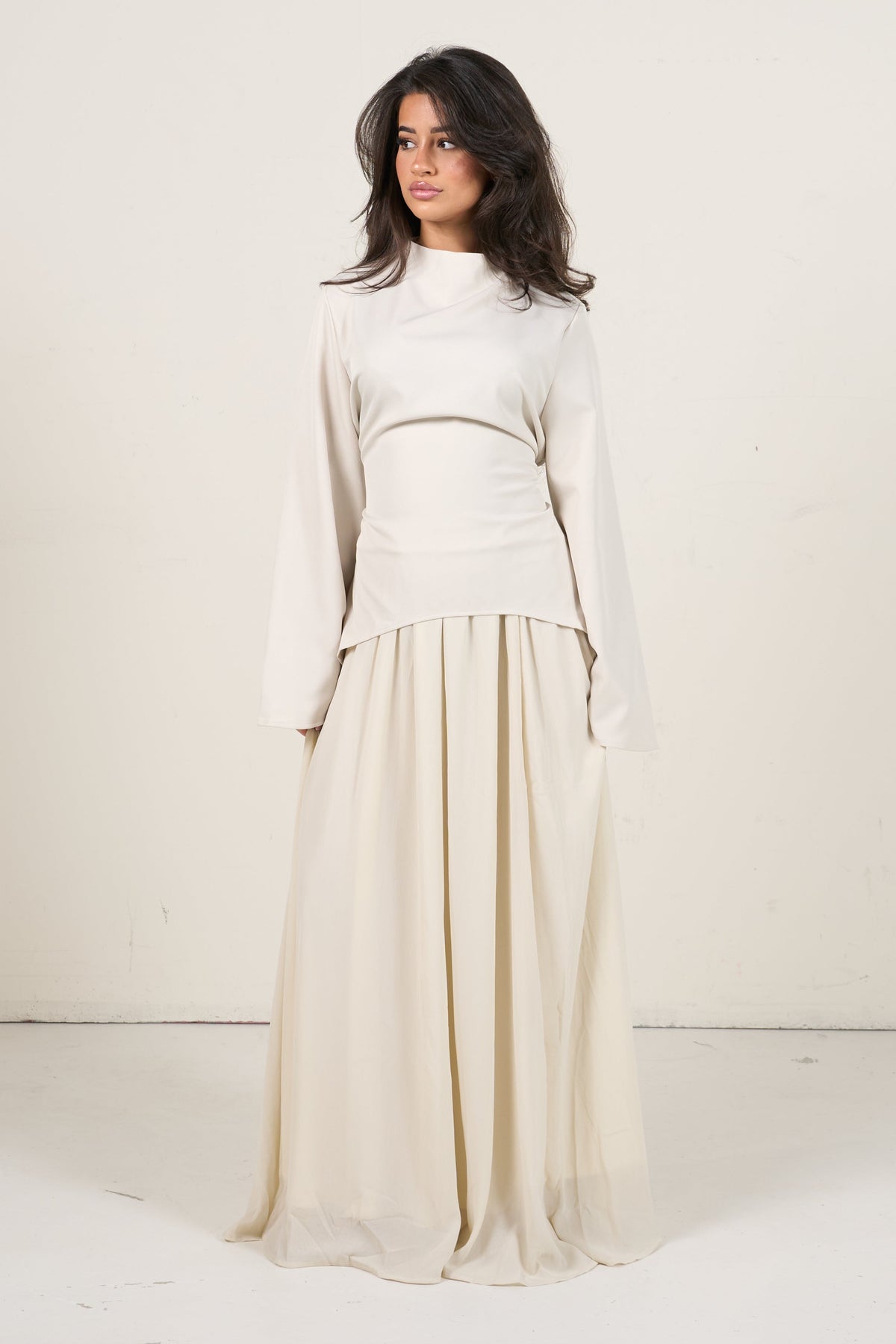 Elegant Two-Piece Set - beige