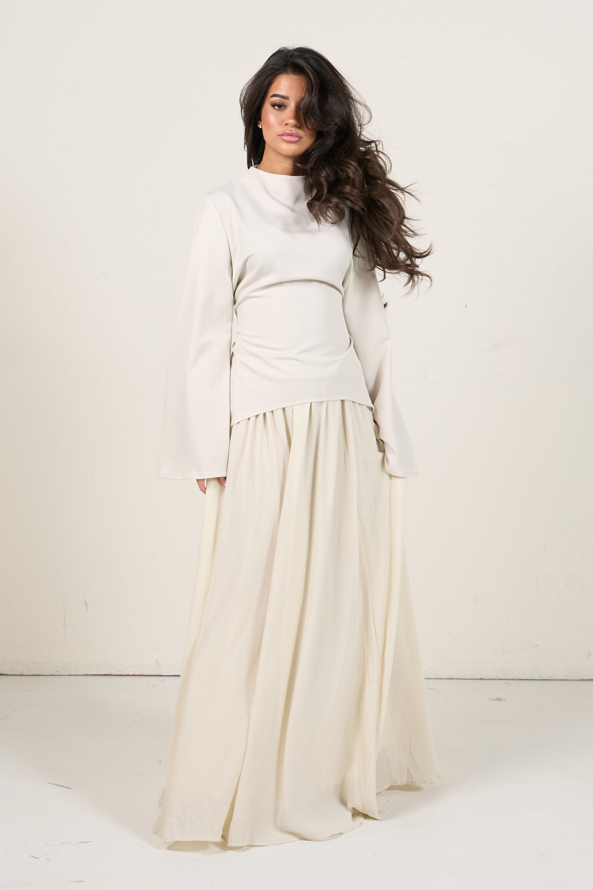 Elegant Two-Piece Set - beige