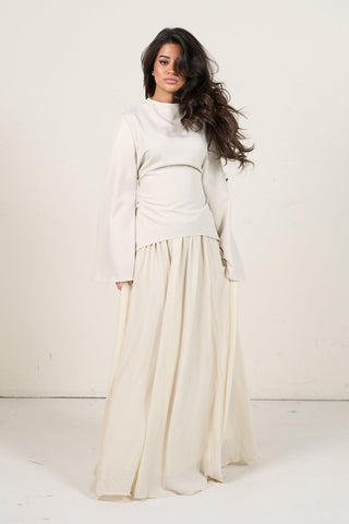 Elegant Two-Piece Set - beige