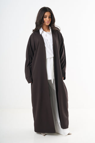 Basic Abaya - Dark Brown