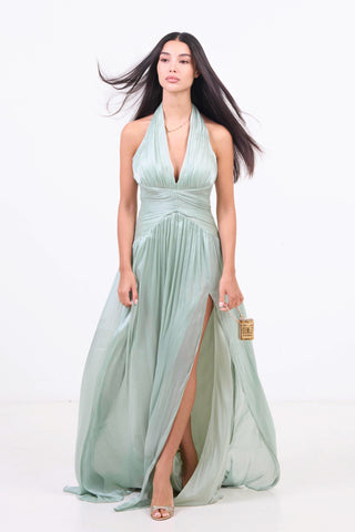 Evening Dress - Sage Green