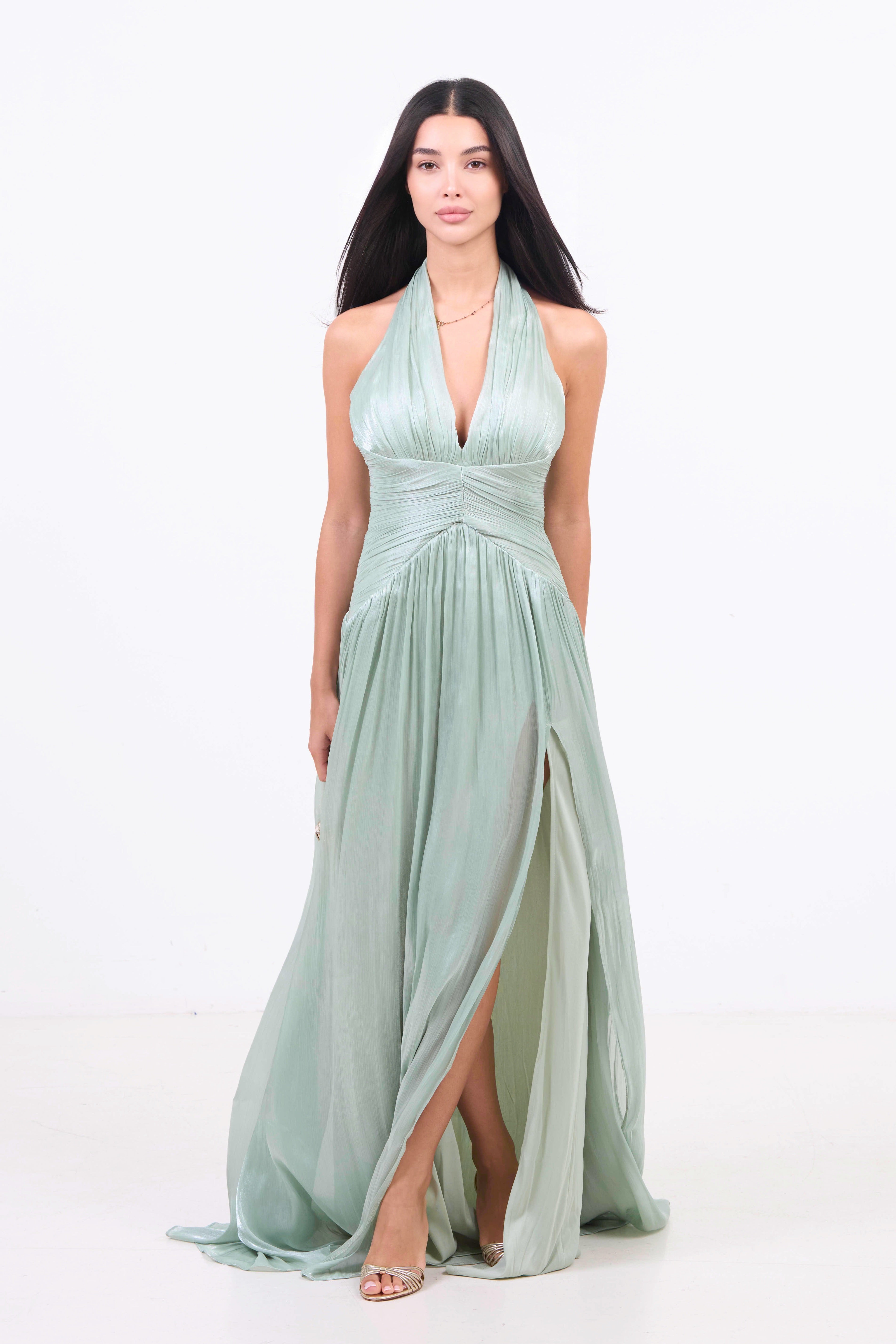 Evening Dress - Sage Green