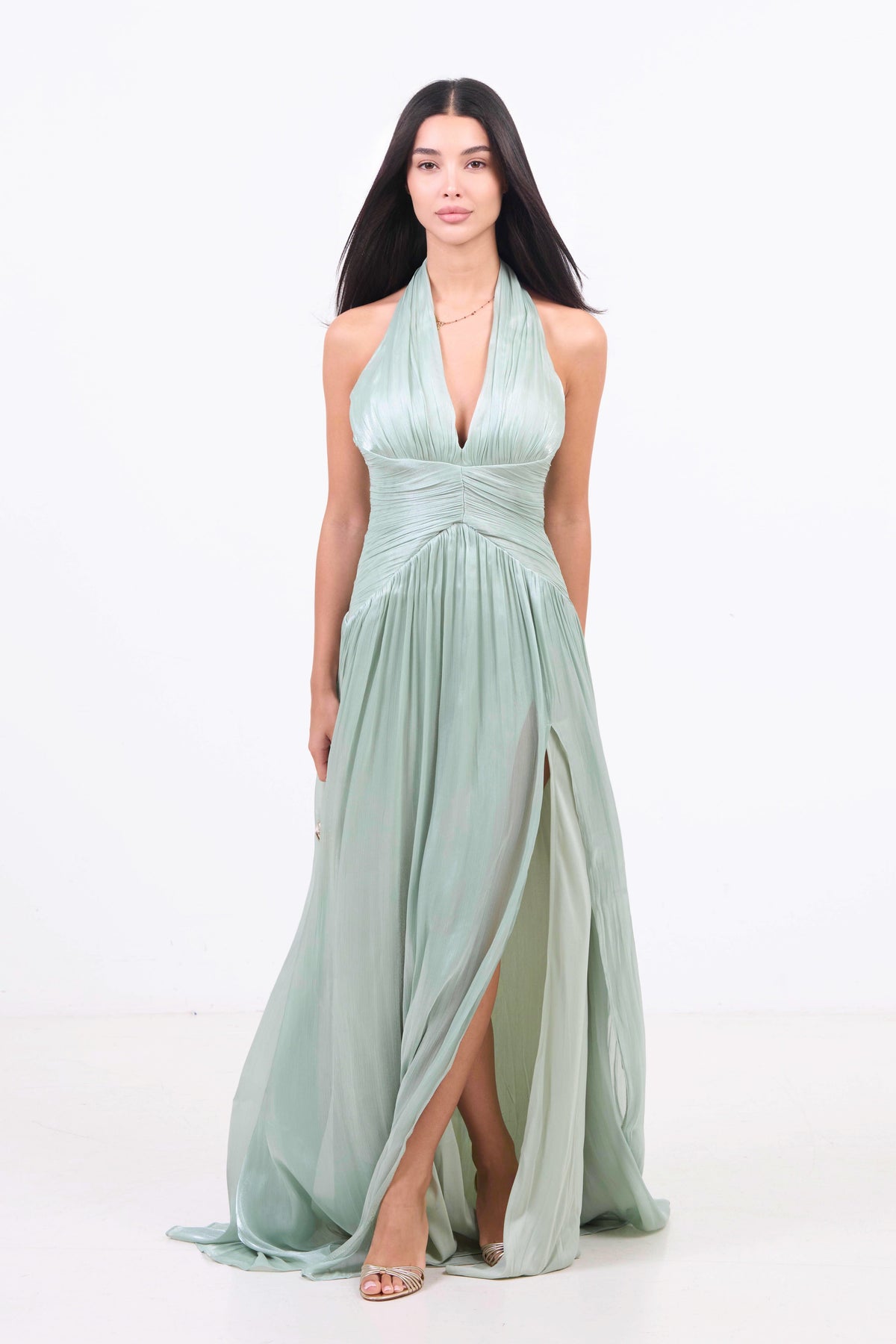 Evening Dress - Sage Green