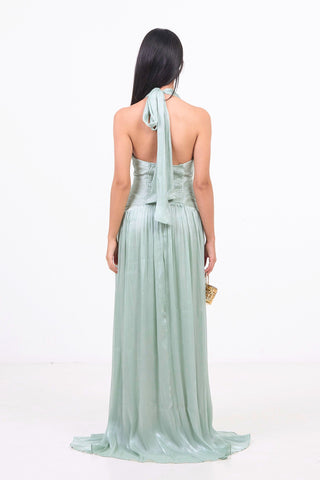 Evening Dress - Sage Green