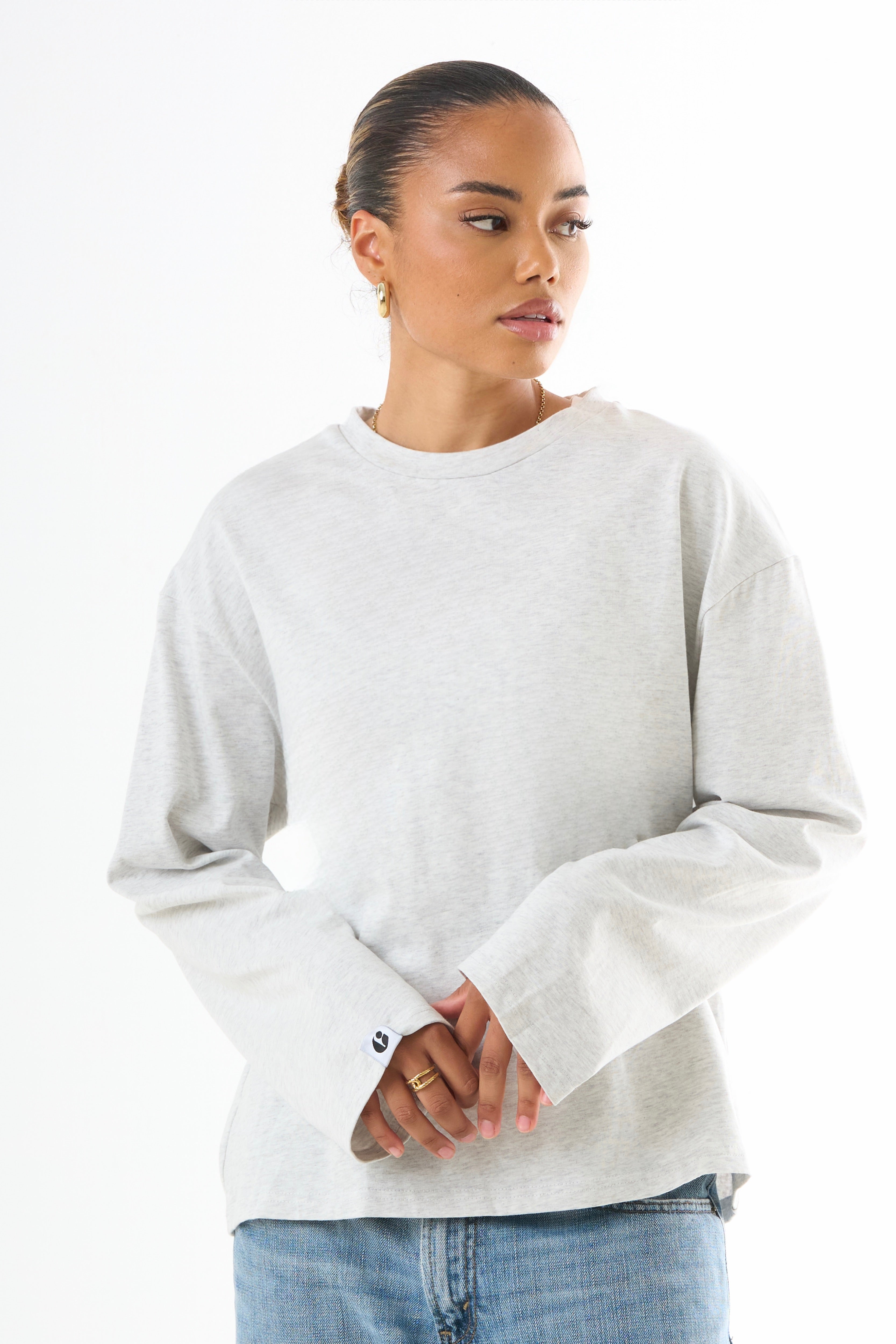 Fitted Long-sleeved - Grey