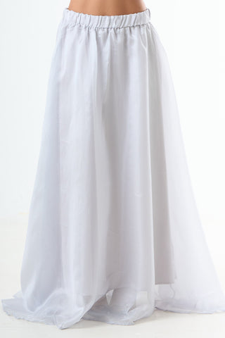 Glossy maxi skirt - Blue
