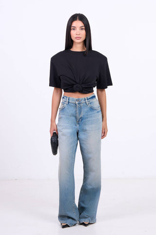 Knot Padded Tee T-shirt - Black