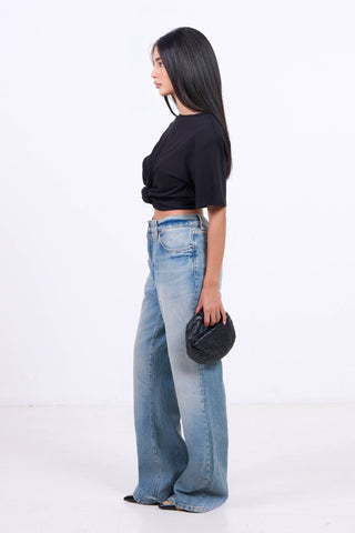 Knot Padded Tee T-shirt - Black