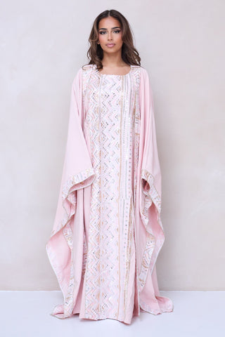 Malikat Abaya Set - Pink