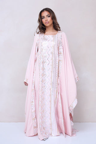 Malikat Abaya Set - Pink