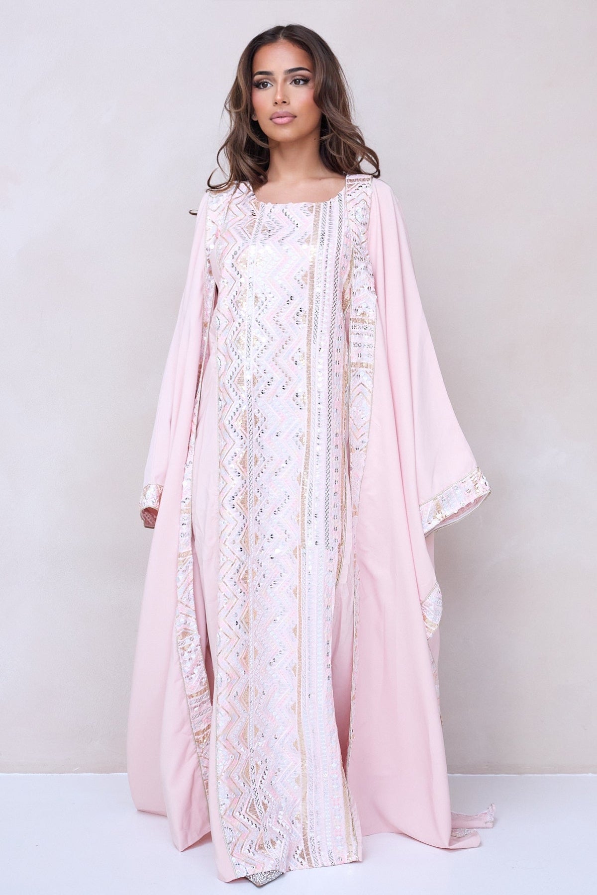 Malikat Abaya Set - Pink