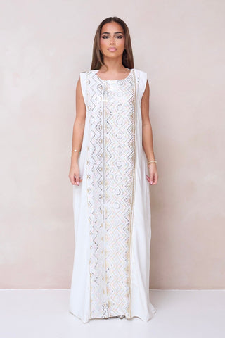 Malikat Abaya Set - White