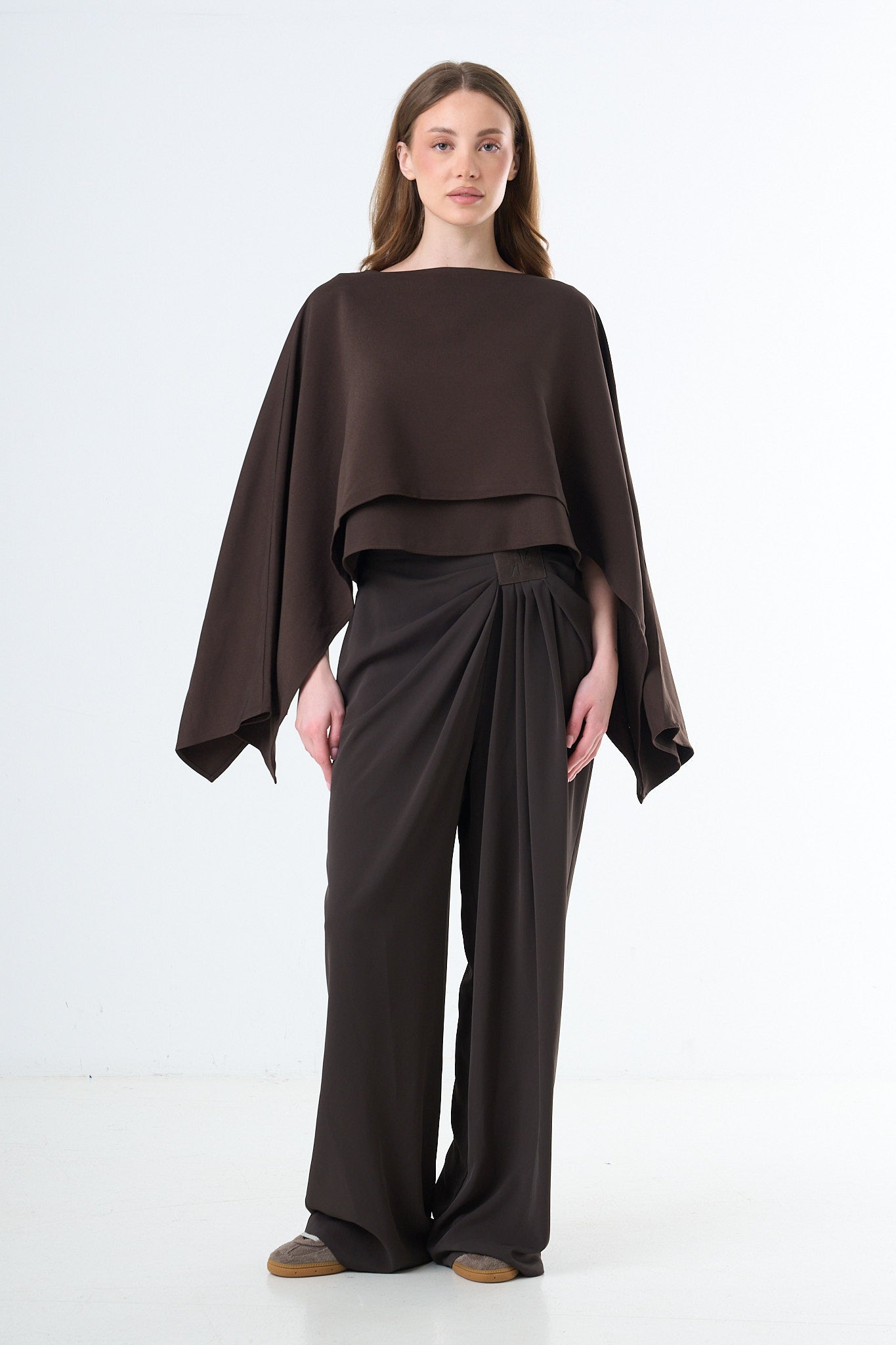 Minimal Cape Blouse