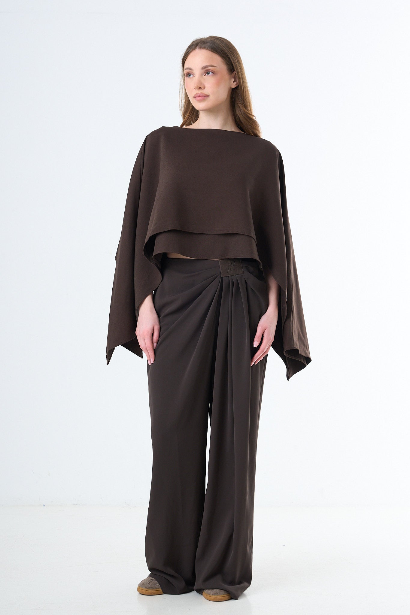 Minimal Cape Blouse