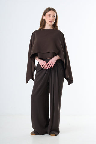 Minimal Cape Blouse