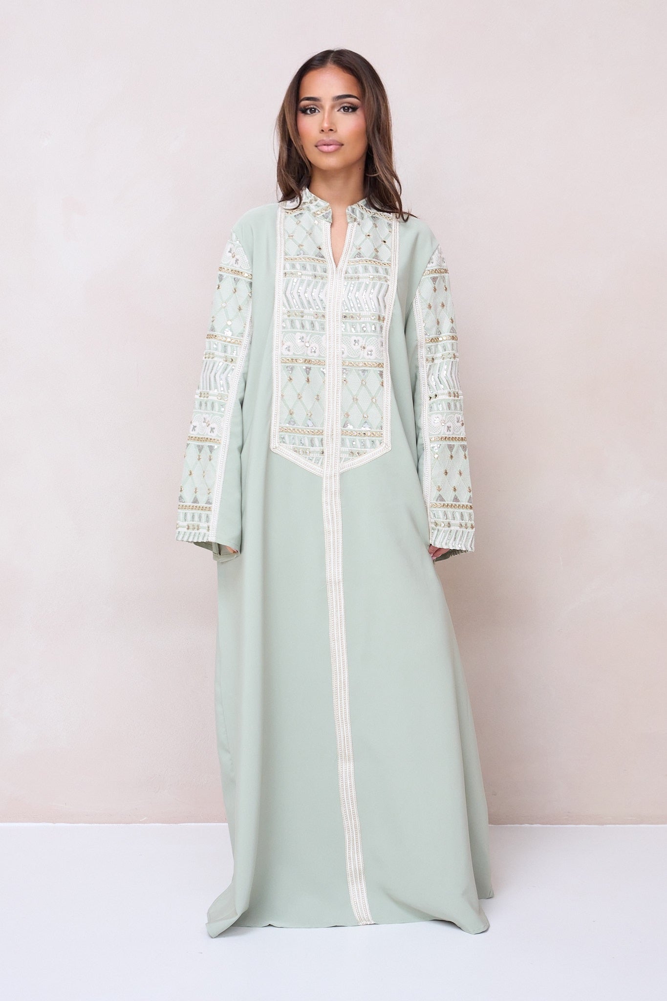 Noura Luxe Abaya - Green