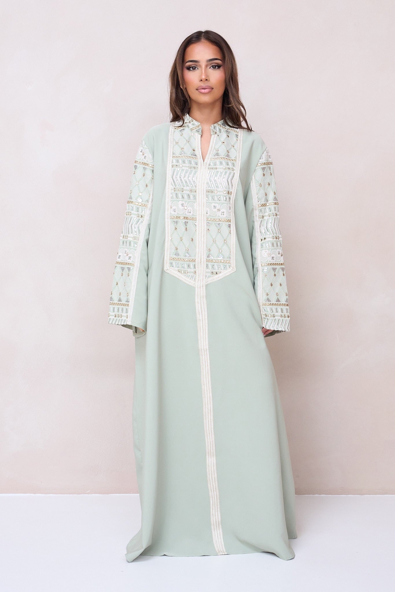 Noura Luxe Abaya - Green