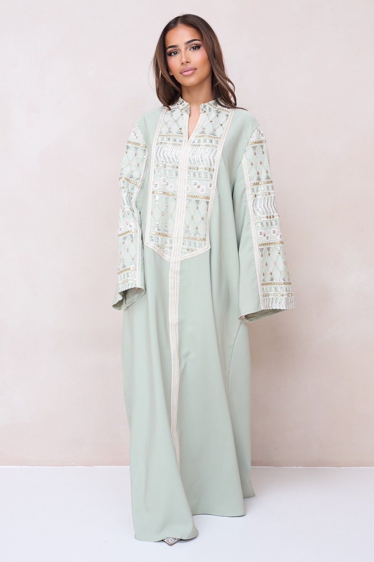 Noura Luxe Abaya - Green