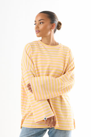 Oversized Long-Sleeved T-shirt - Lemon Pink