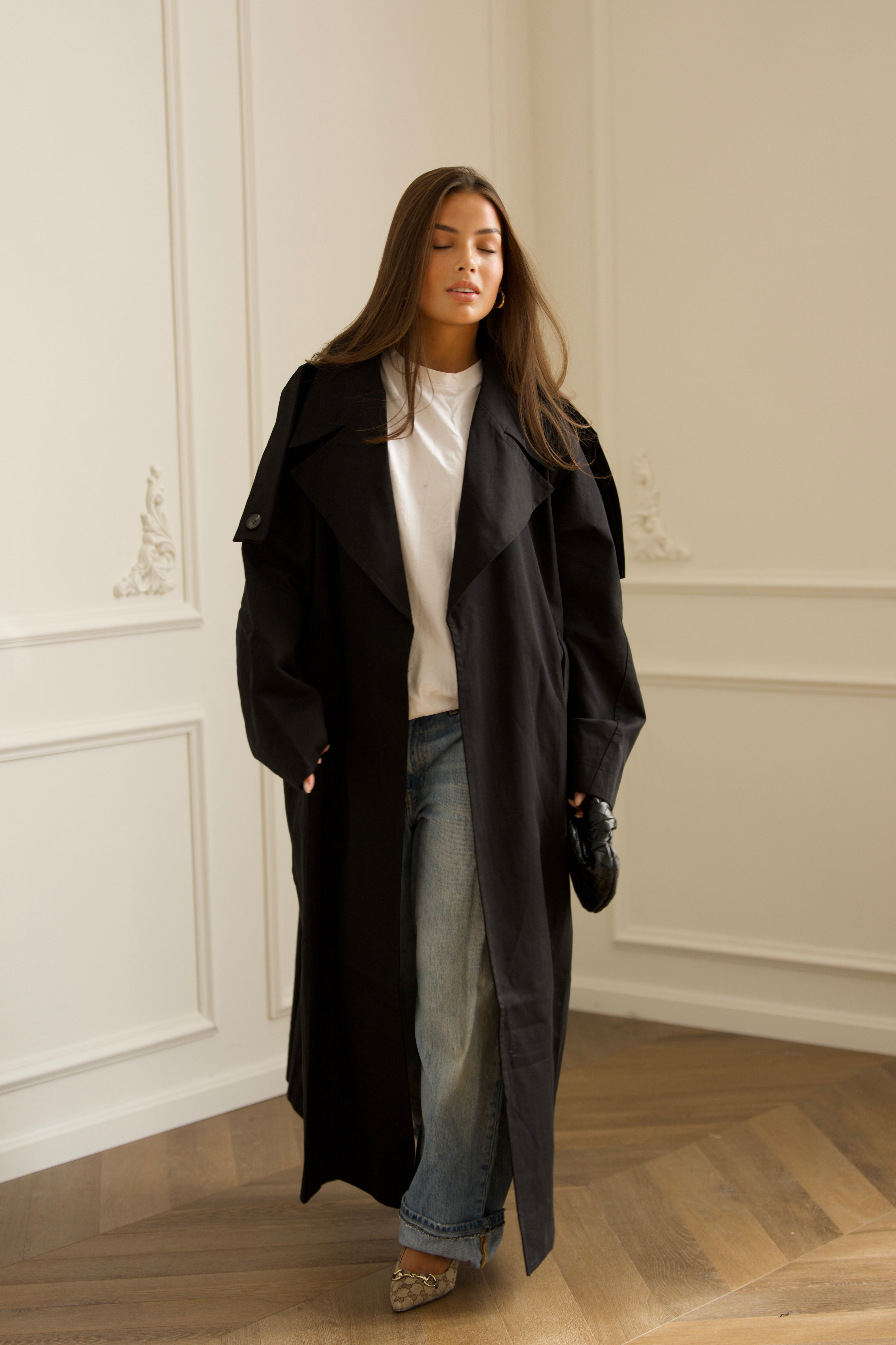 Oversized Trenchcoat - Black