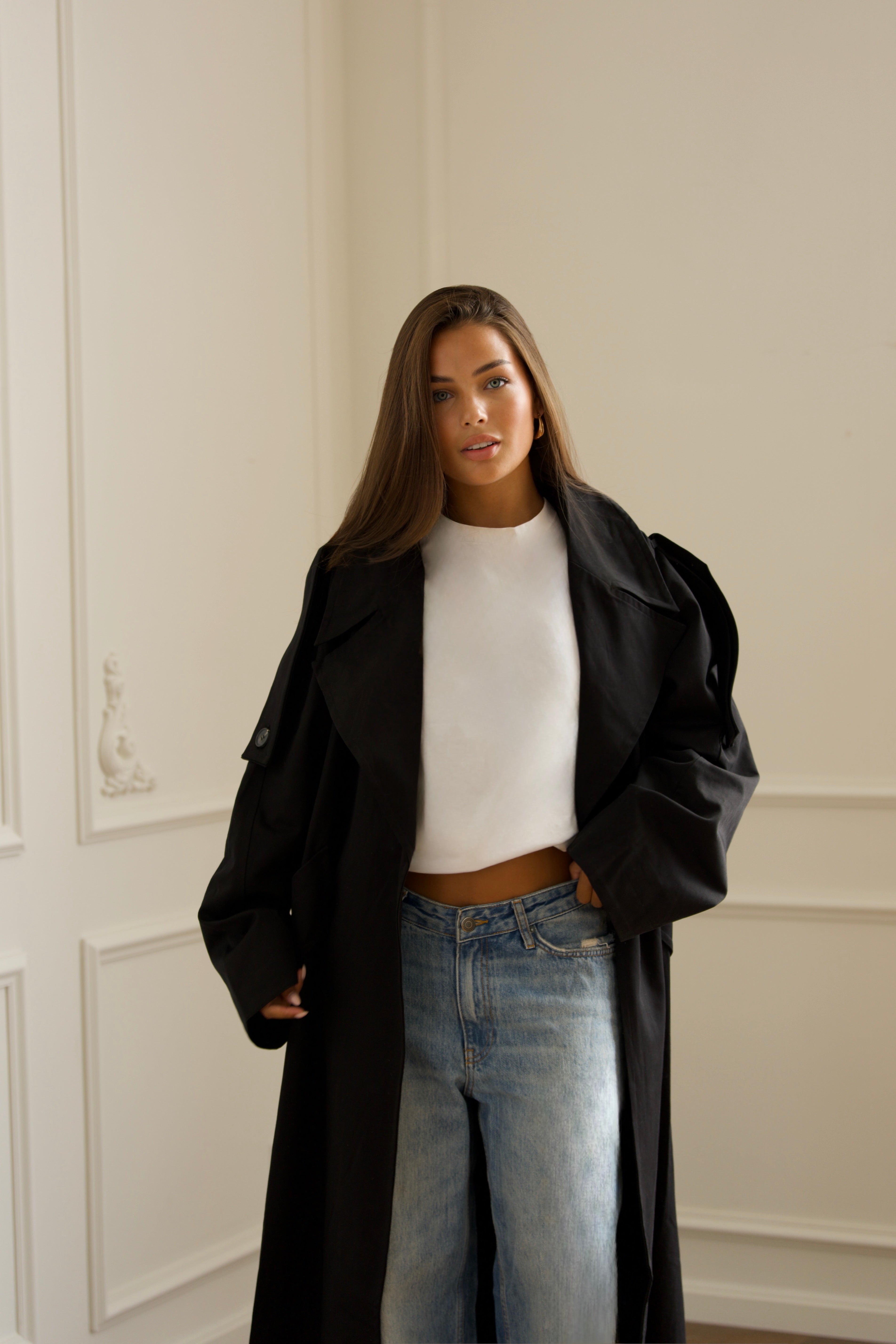 Oversized Trenchcoat - Black