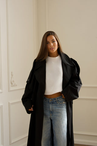 Oversized Trenchcoat - Black